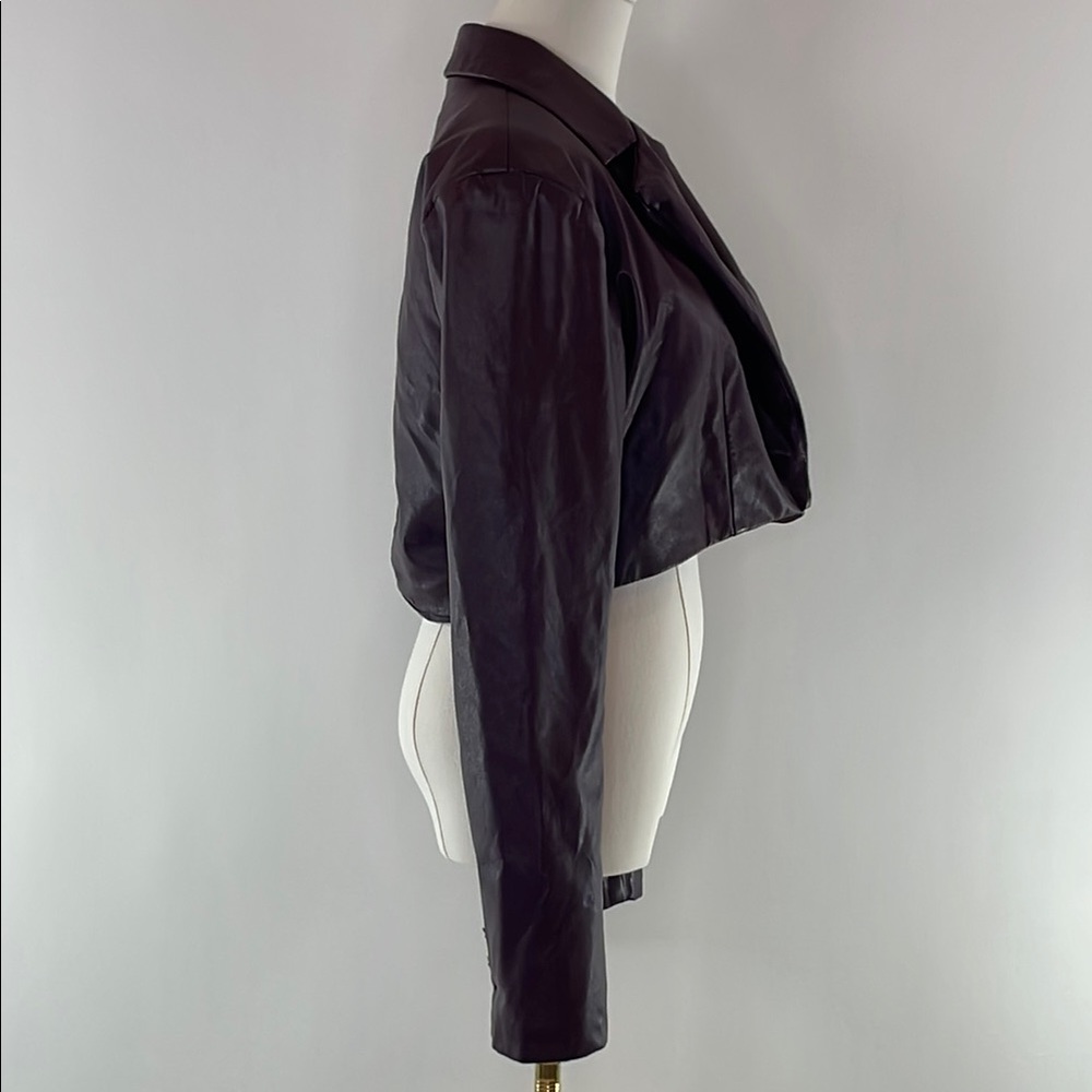ASHLEY PARK x RTR, Voila Vegan Leather Blazer, L - Picture 7 of 9